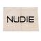 Hello Honey® 40" x 27" White & Black Cotton Tufted Nudie Bath Mat